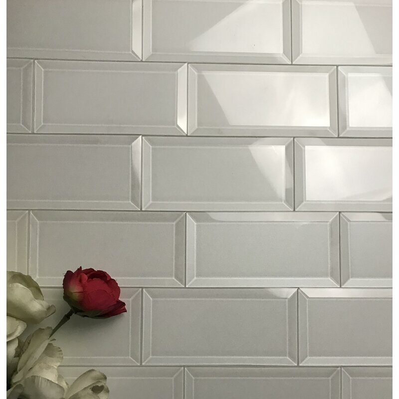 Abolos Frosted Elegance 3 X 6 Glass Peel And Stick Subway Tile Wayfair